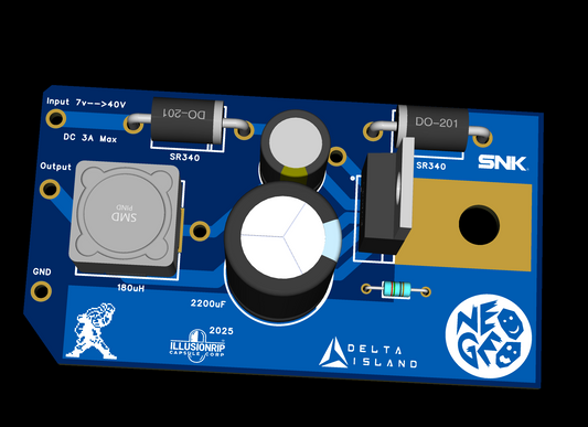 🔧 Neo Geo AES Buck Converter – NEC Board Revisions